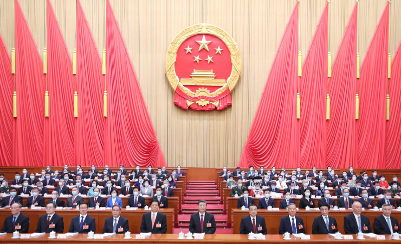 3月5日，第十四屆全國(guó)人民代表大會(huì)第一次會(huì)議在北京人民大會(huì)堂開幕。黨和國(guó)家領(lǐng)導(dǎo)人習(xí)近平、李克強(qiáng)、栗戰(zhàn)書、汪洋、李強(qiáng)、王滬寧、韓正、蔡奇、丁薛祥、李希、王岐山等出席會(huì)議。.jpg
